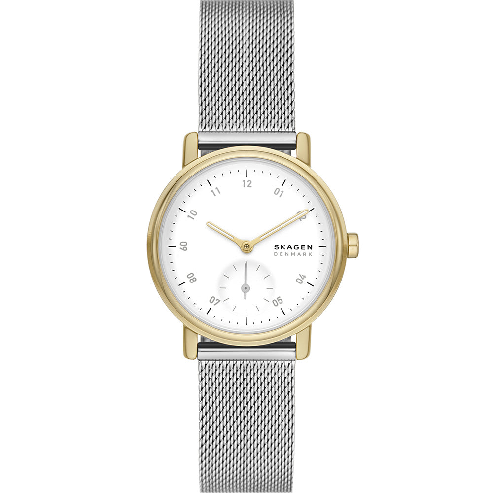 Fossil Two - Tone Kuppel Lille Style Ladies Wristwatch SKW3101