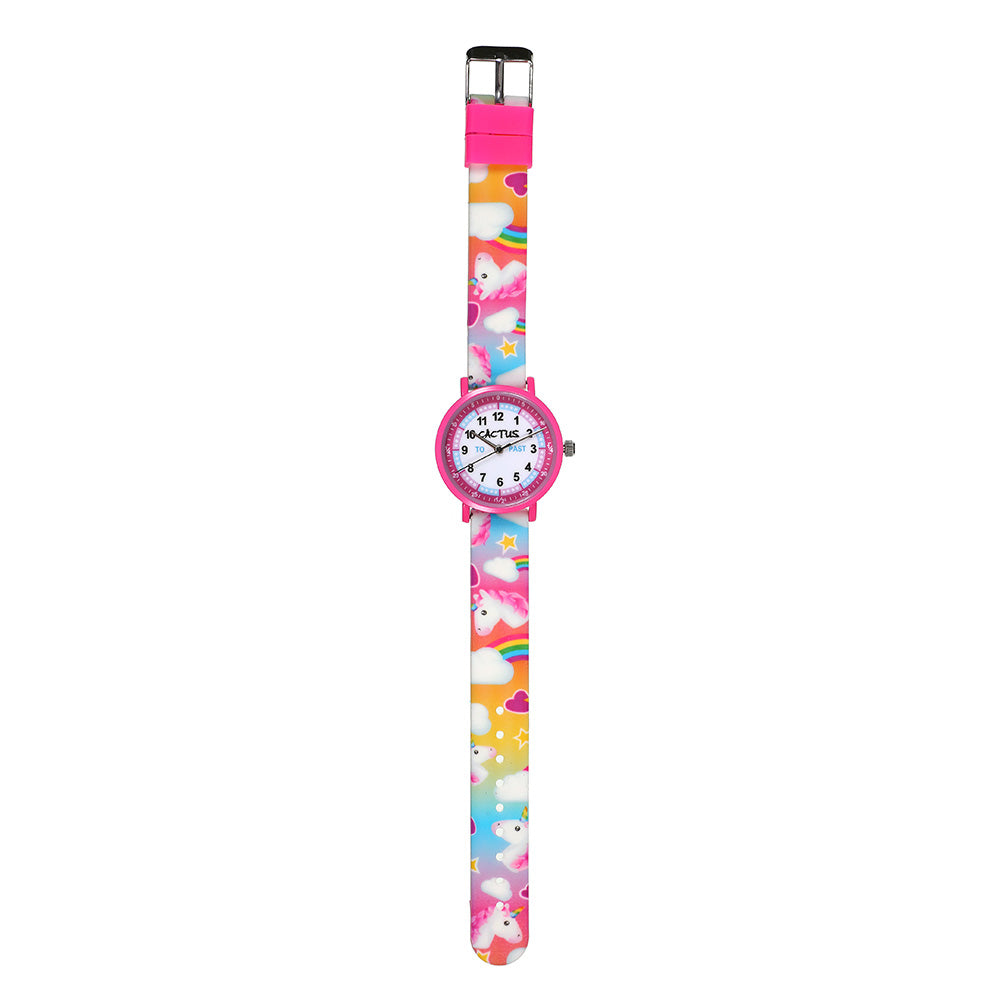 Cactus CAC143M05 Durable Water - Resistant Pink Unicorn Watch for Kids