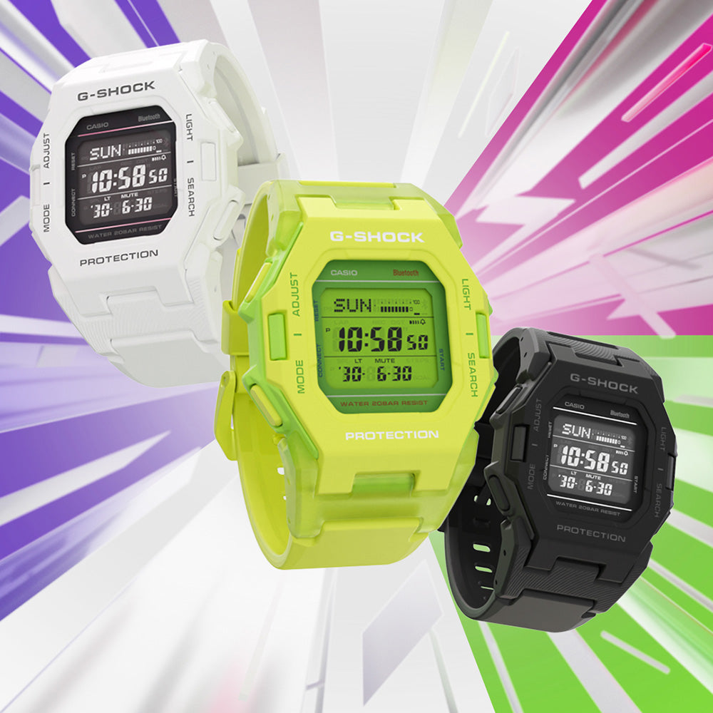 G-Shock GDB500-7D Digital Watch: Compact, Bluetooth-Enabled & Tough