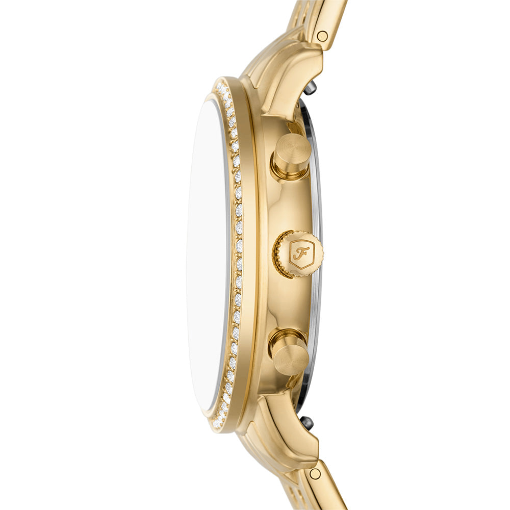 Fossil ES5358 Gold Stainless Steel Neutra Quartz Chronograph Watch