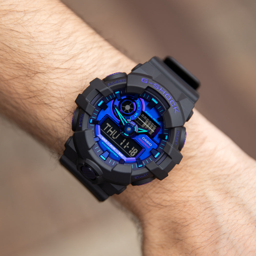 G-Shock GA700VB-1A Stylish Virtual Blue Watch Series