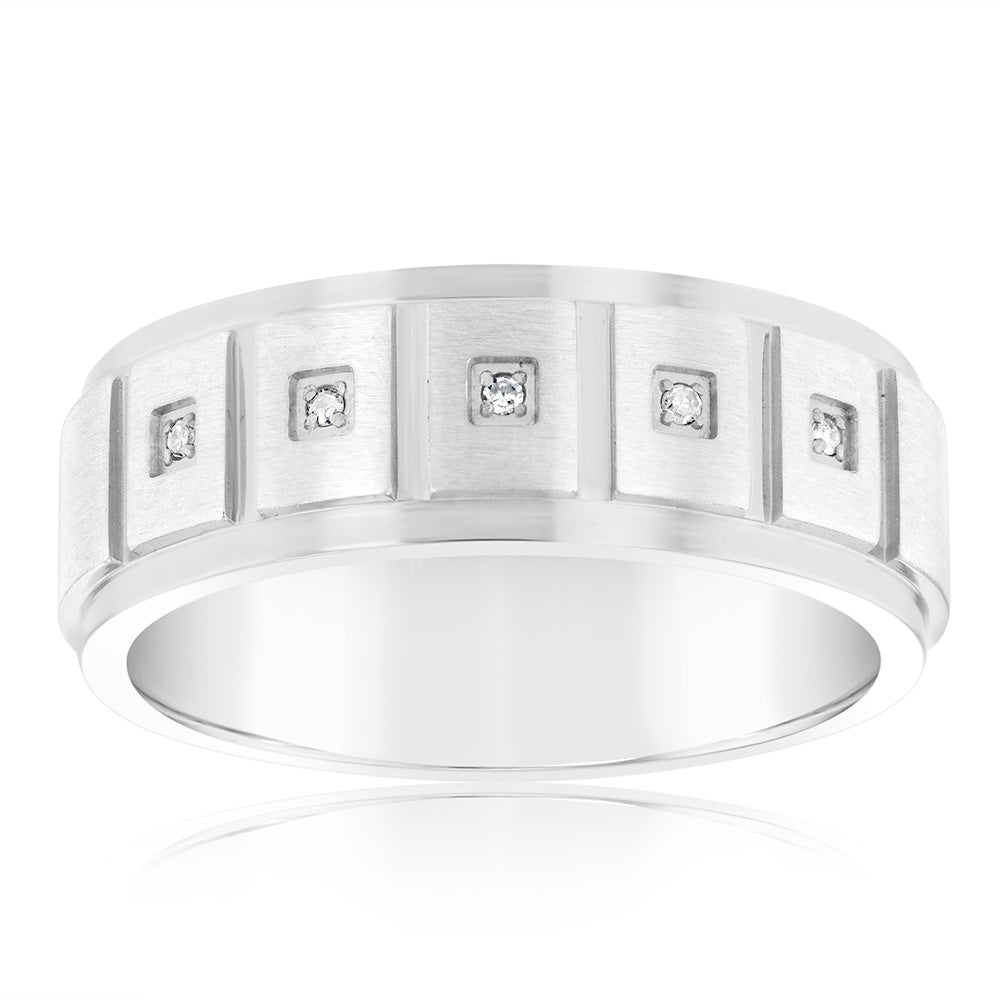 Forte High - Quality Stainless Steel Ring with Matt Finish and 8mm Width