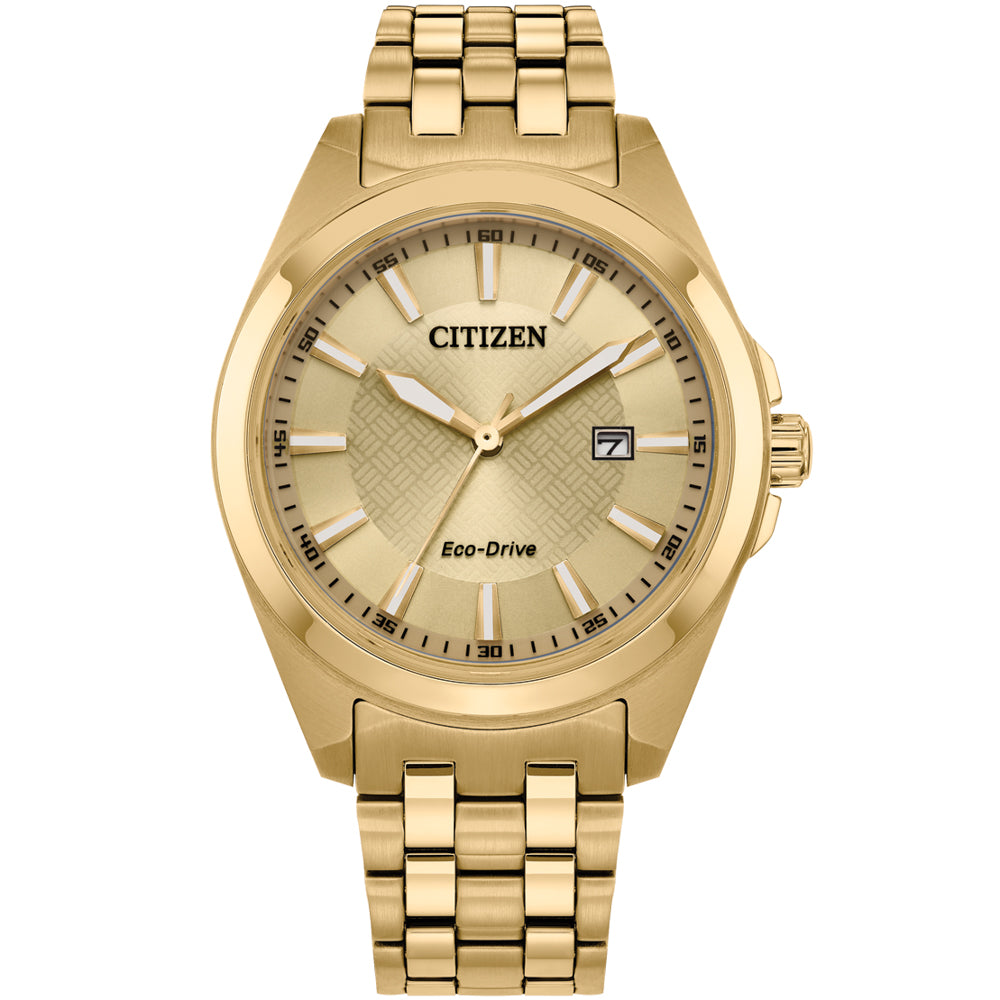 Citizen Eco-Drive Men's Fashion Watch BM7532-54P with Gold-Tone Stainless Steel Design
