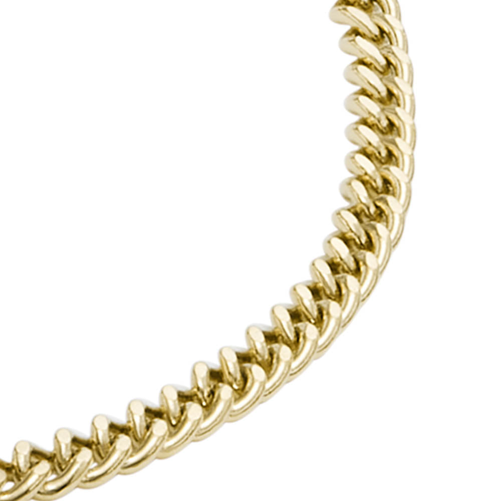 Fossil Drew ID Bracelet in Yellow Gold-Plated Stainless Steel