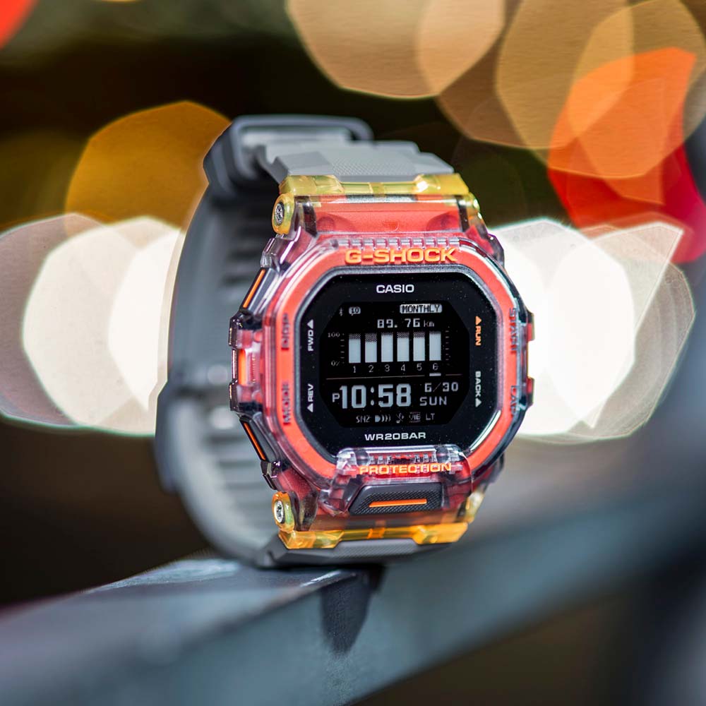 G-Shock GBD200SM-1A5 G-Squad Vital Colour Series Stylish Smartphone Link Watch