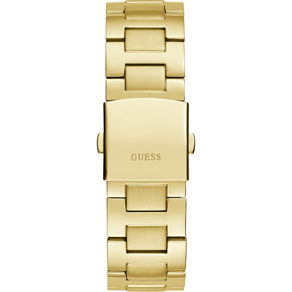 Guess Equity Men's Multi-Function Gold and Green Link GW0703G2 Wristwatch