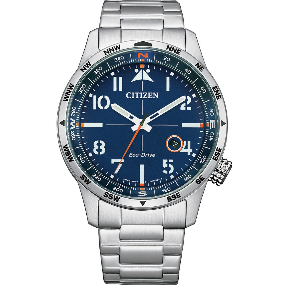 Citizen Eco-Drive Stainless Steel Watch BM7550-87L with 6-Month Power Reserve