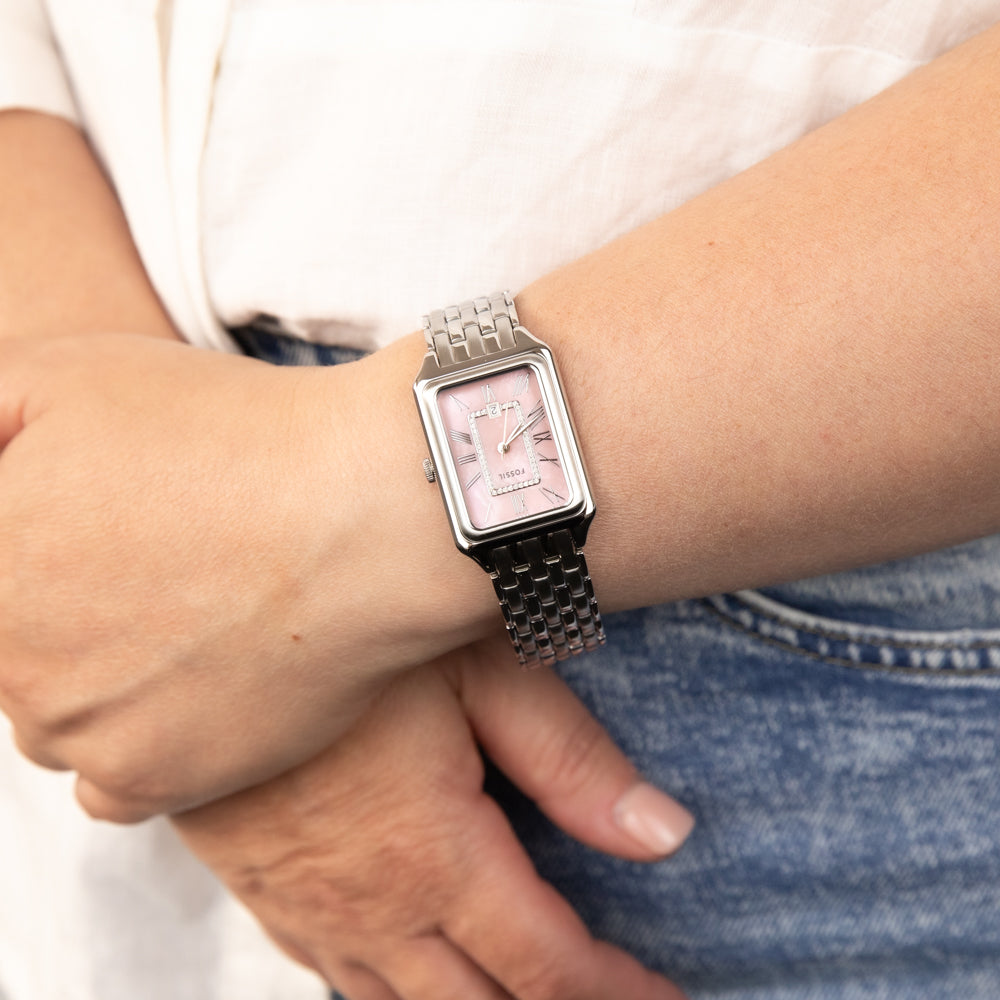 Fossil Stylish Raquel ES5401 Quartz Watch with Stainless Steel Design