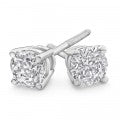 18 Carat White Gold Diamond Stud Earrings Featuring 0.5 Carats of Sparkling Diamonds