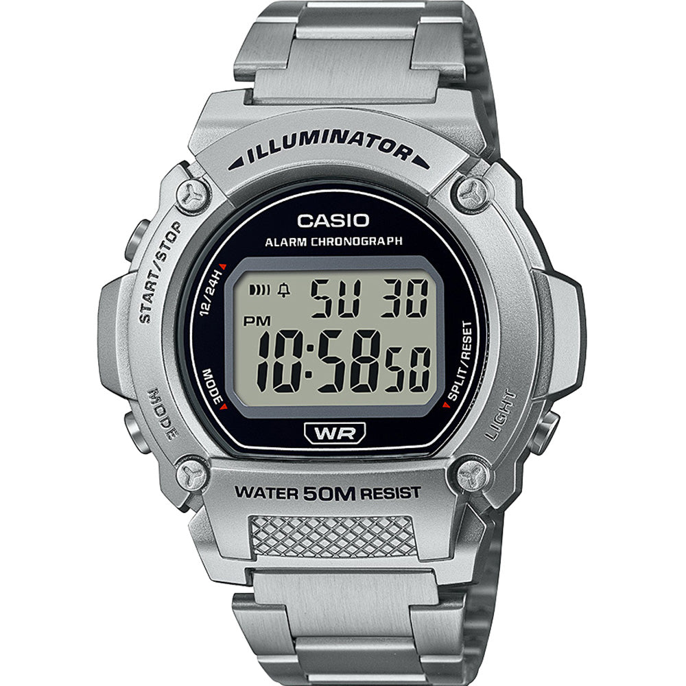 Casio W219HD-1 Digital Men's Wristwatch with Long Battery Life and Water Resistance