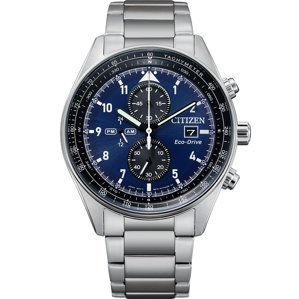 Citizen Stylish Stainless Steel Eco Drive CA0770 - 81L Chronograph Watch