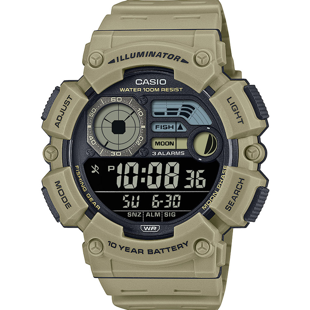 Casio WS1500H-5B Long-Lasting Digital Watch with Multiple Features