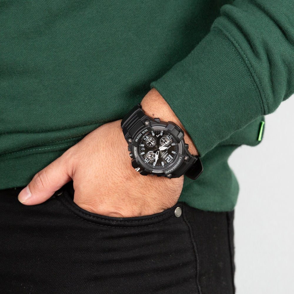 Casio MCW100H-1A3: A Durable Chronograph for Sports and Travel