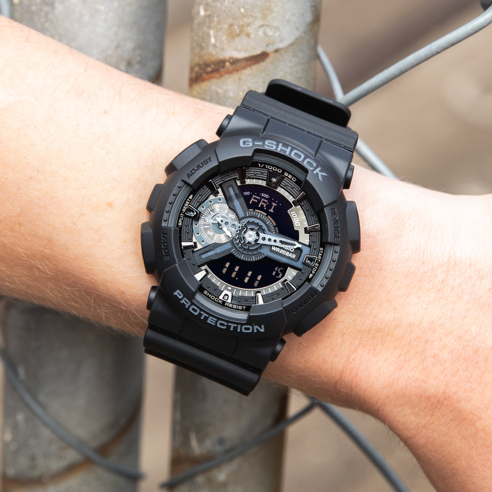 G-Shock GA110-1B Sleek Black Watch for Adventurous Timekeeping