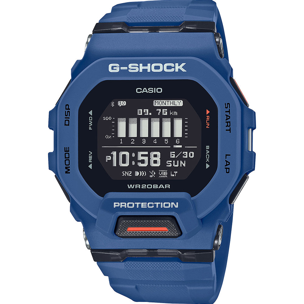 G-Shock G-Squad Digital GBD200-2D Blue Sports Smart Watch