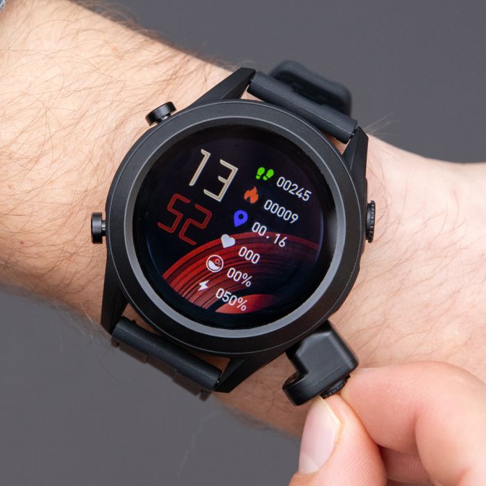 Advanced Active Pro Smart Watch with Integrated Bluetooth Earbuds