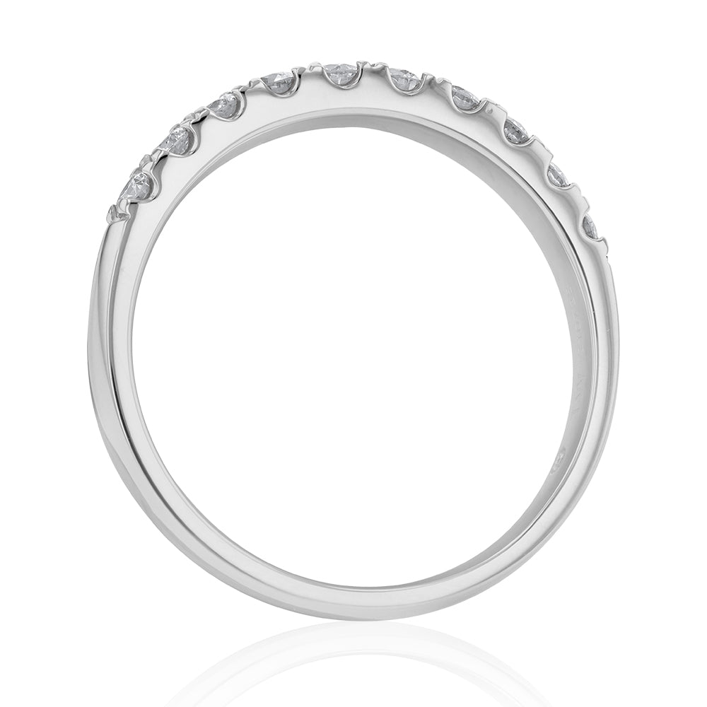 Exquisite 1/2 Carat Flawless - Cut Platinum Diamond Eternity Wedding Band