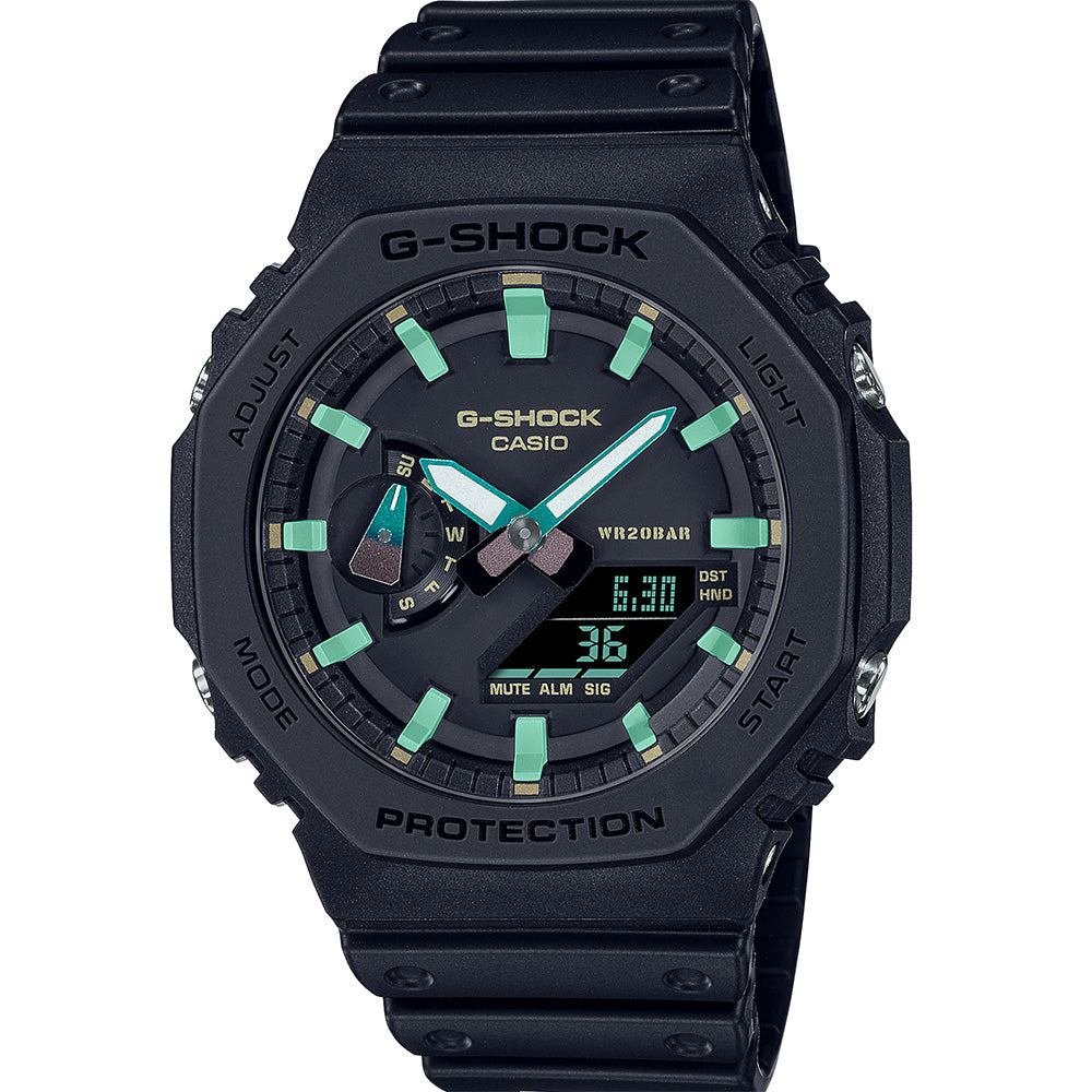Casio G-Shock GA2100RC-1 Casioak Watch in Stylish Black & Rust
