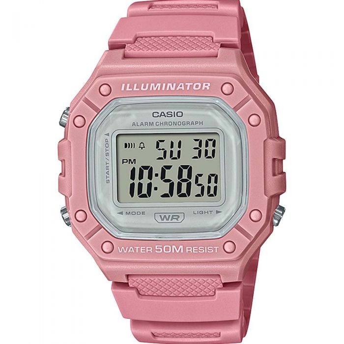 Casio W218HC-4A Pink Digital Sports Watch for Practical Use