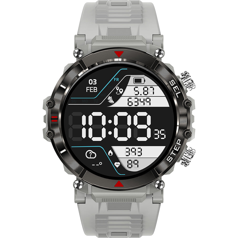 Active Pro Call+ XL Grey Smart Watch with 3 Interchangeable Bands