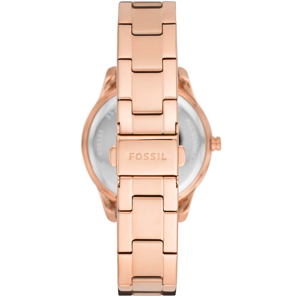 Fossil Women's Stella ES5131 Stone Set Dress Watch with Rose Tone