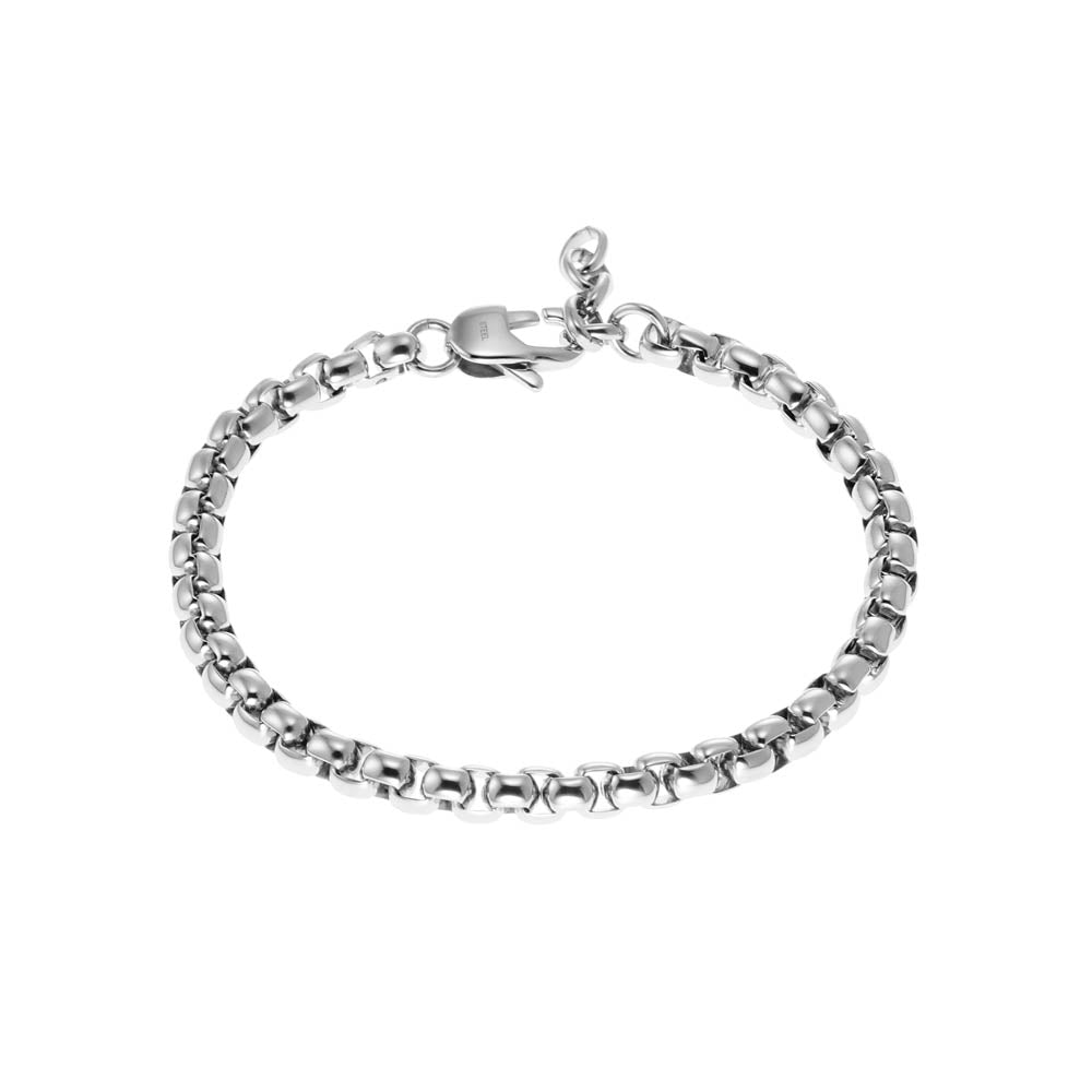 Fossil Branded Stainless Steel Fashion Jewelry Adjustable 20+2cm Bracelet