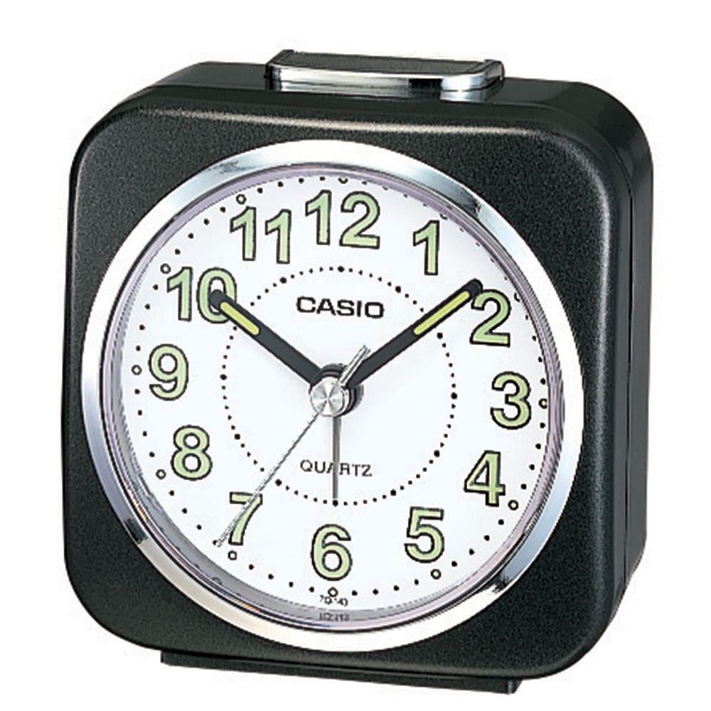 Stylish Casio Black TQ143-1 Table Clock for Precise Timekeeping