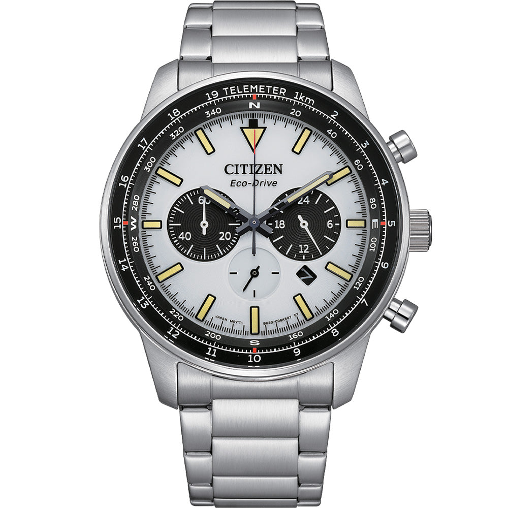 Citizen Eco-Drive CA4500-91A Sophisticated Chronograph Watch with Long Power Reserve