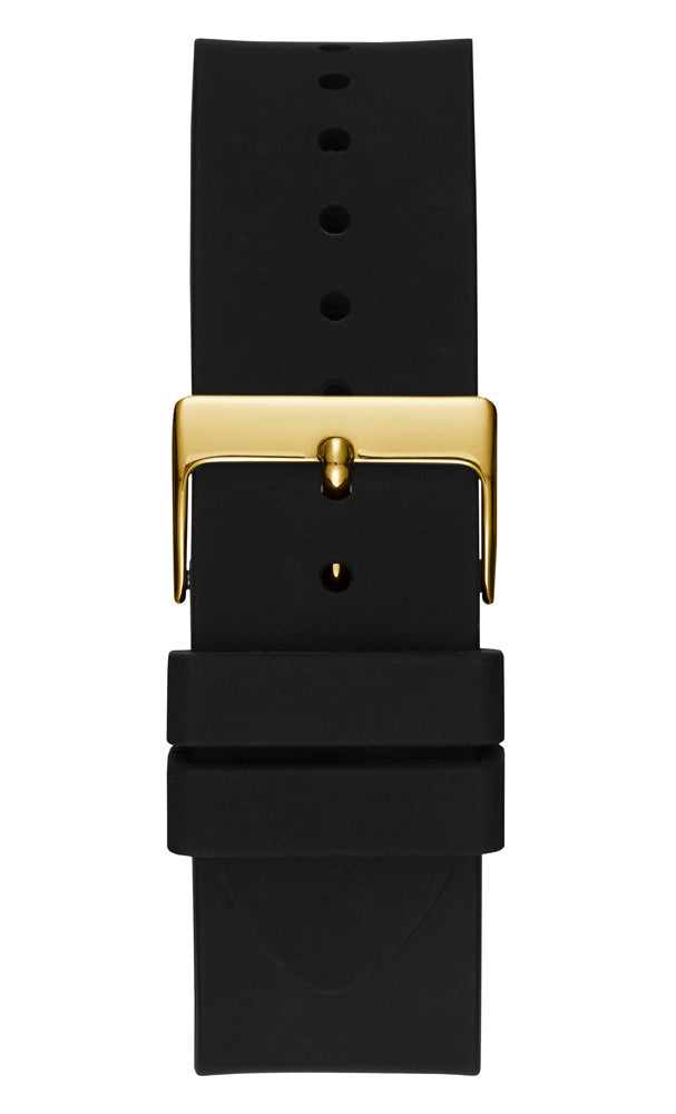 Guess Frontier W1132G1 Multi-Function Black and Gold Crystal Case Men's Watch