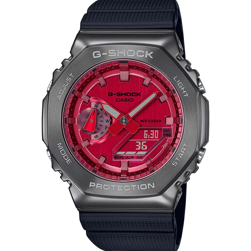 G-Shock GM2100B-4 'CasiOak' Metal-Covered Men's Digital-Analog Watch