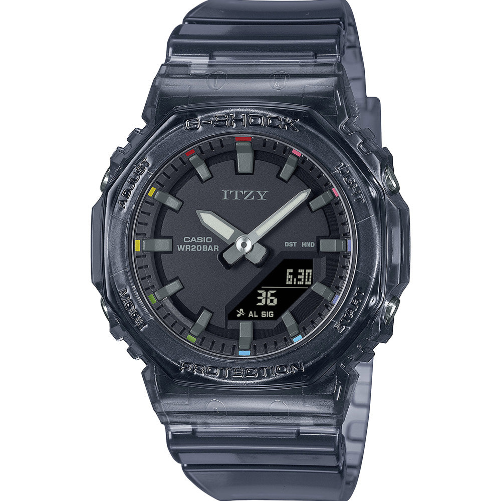 G-Shock ITZY Collaboration Sleek Digital Watch GMA - P2100ZY - 1A
