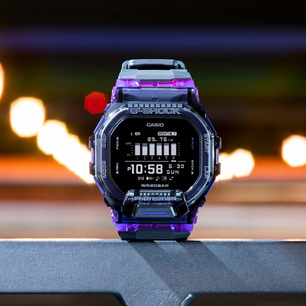 G-Shock GBD200SM-1A6 G-Squad Smart Watch in Vital Colour Series with Dark Blue and Purple Tones