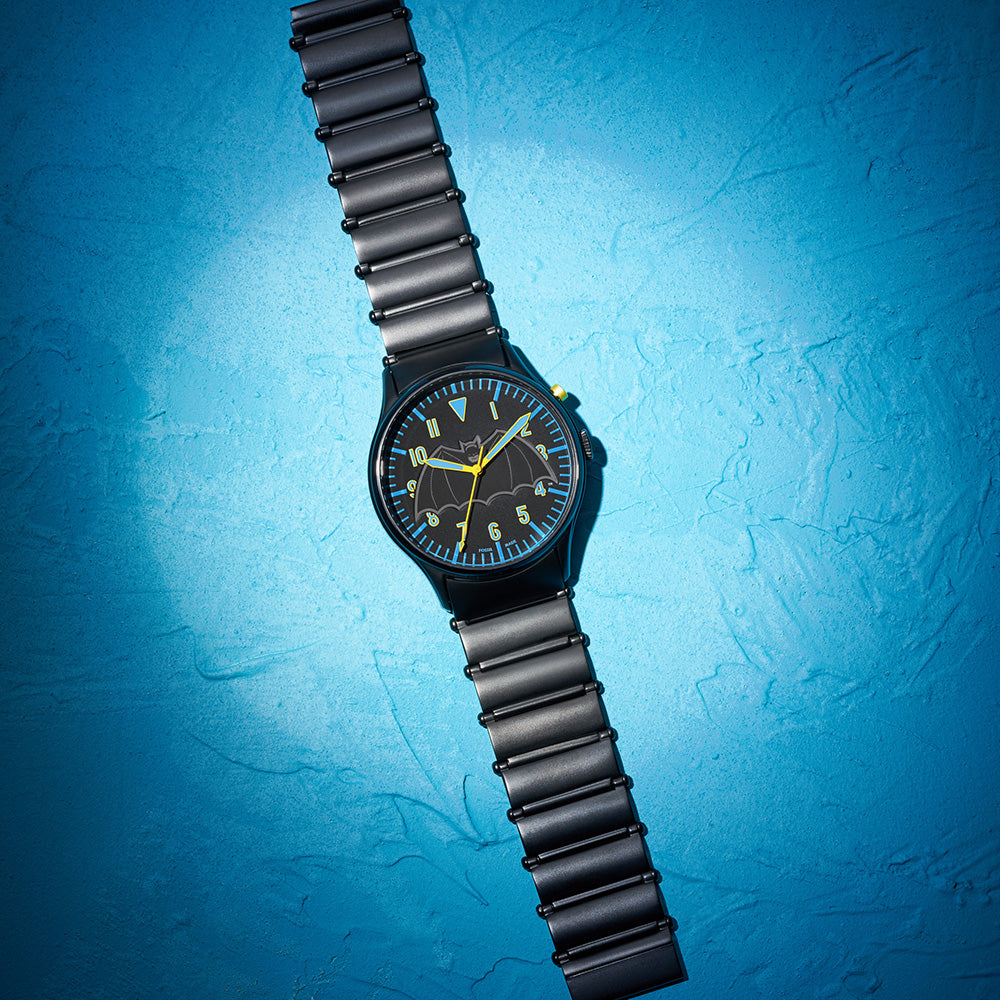 Fossil Limited Edition Batman LED Black Stainless Steel Watch Set LE1129SET