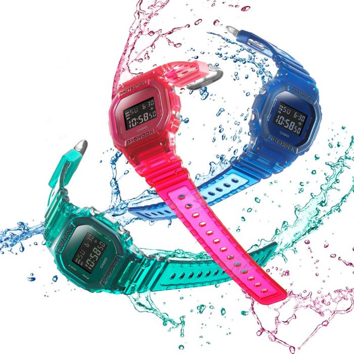 Casio G-Shock DW5600SB-2DR Semi-Transparent Skeleton Series Men's Wristwatch