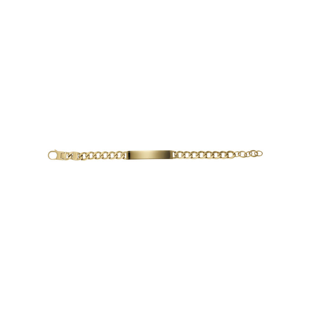 Fossil Stylish Yellow Gold Plated Stainless Steel Drew Wrist Bracelet for Fashion Enthusiasts