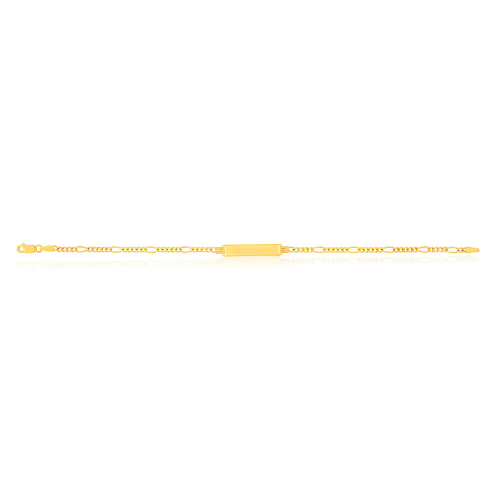 Exquisite 9ct Yellow Gold Figaro-Style Splendid Bracelet for Everyday Wear