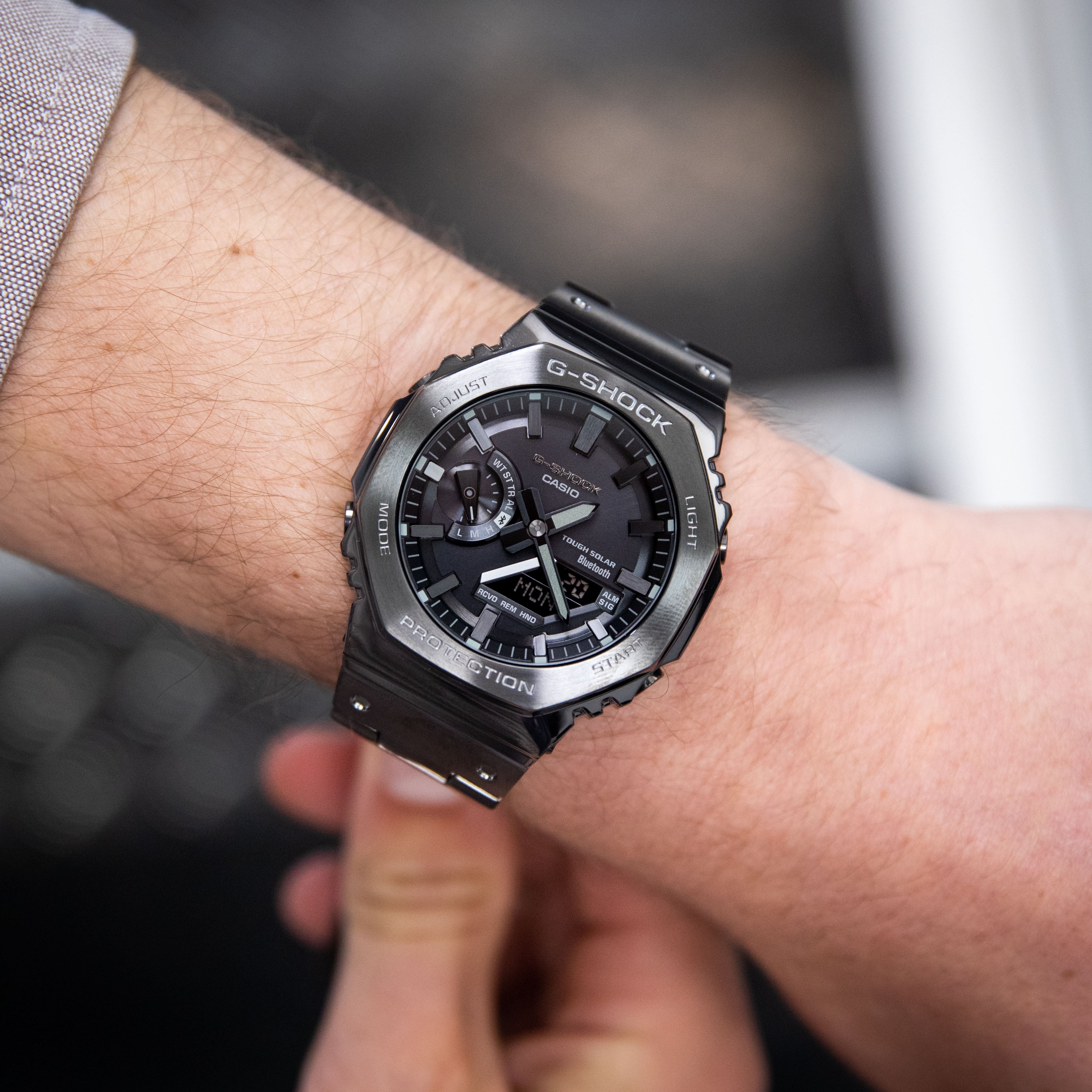 G-Shock GMB2100BD-1A CasiOak Full Metal Solar Bluetooth Watch