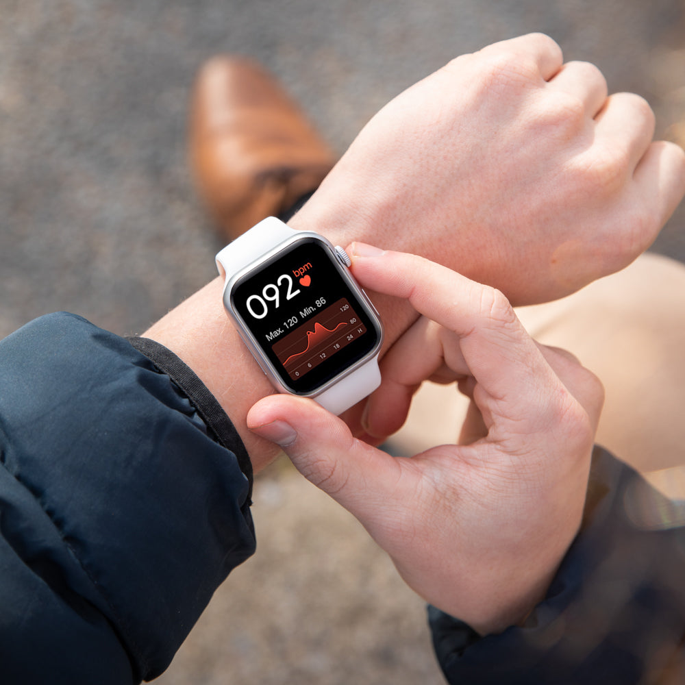 White Active Professional Pro Call Plus II Smart Watch for Enhanced Connectivity and Fitness Tracking