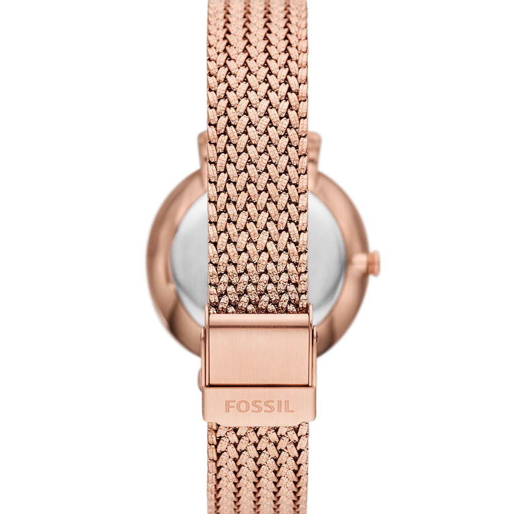 Fossil Elegant Jacqueline ES5322 Rose Gold Watch with Brown Dial