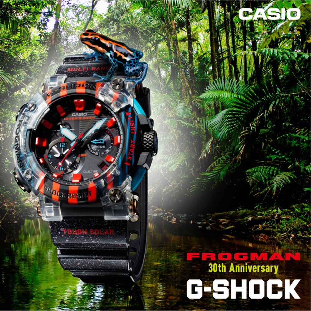G-Shock Limited Edition GWFA1000APF-1A 30th Anniversary Poison Dart Frog Frogman Watch