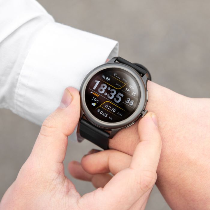 Active Pro Call+ Connect Premium Smart Watch Box Set Featuring 3 Band Choices in Sleek Black