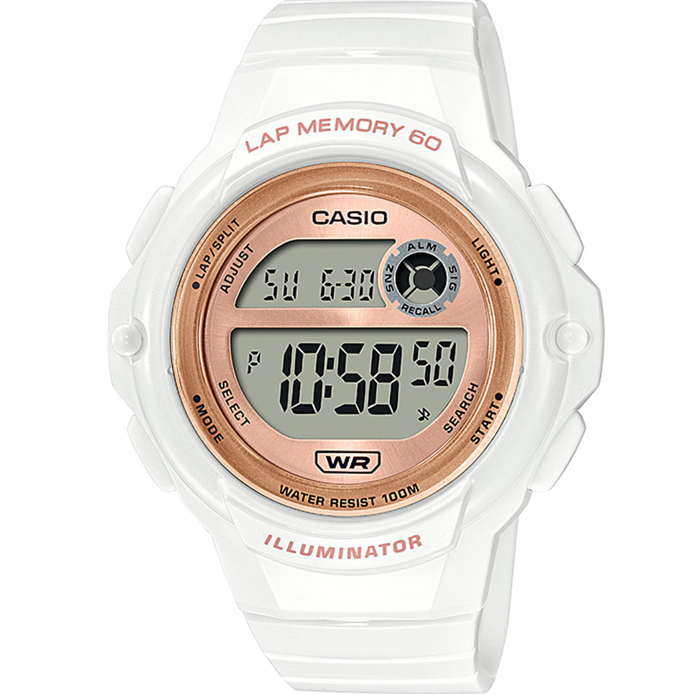 Casio LWS1200H-7A2 All-White Digital Watch for Sports Enthusiasts