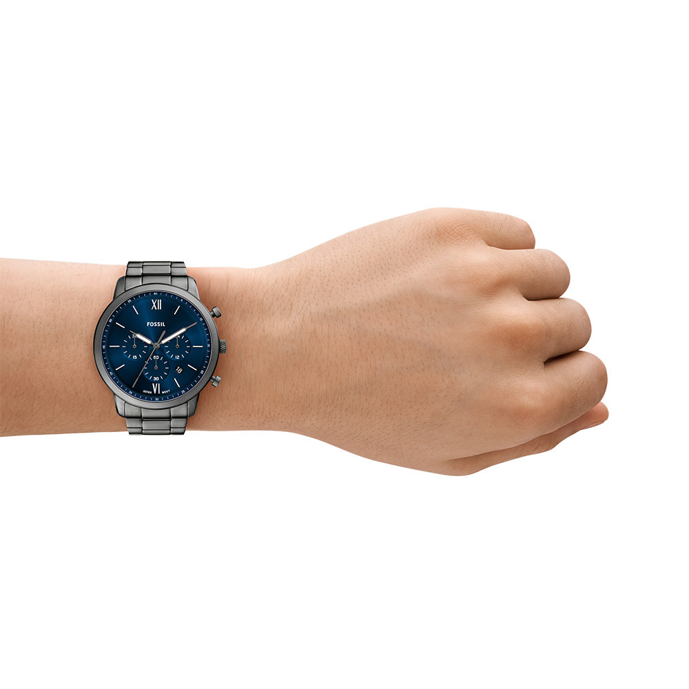 Fossil Neutra FS6111 Stainless Steel Chronograph Watch with Date Display