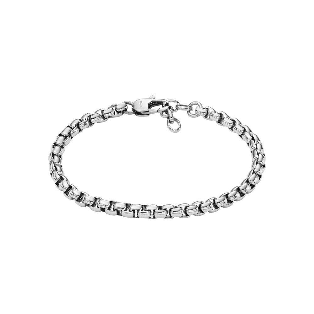 Fossil Branded Stainless Steel Fashion Jewelry Adjustable 20+2cm Bracelet