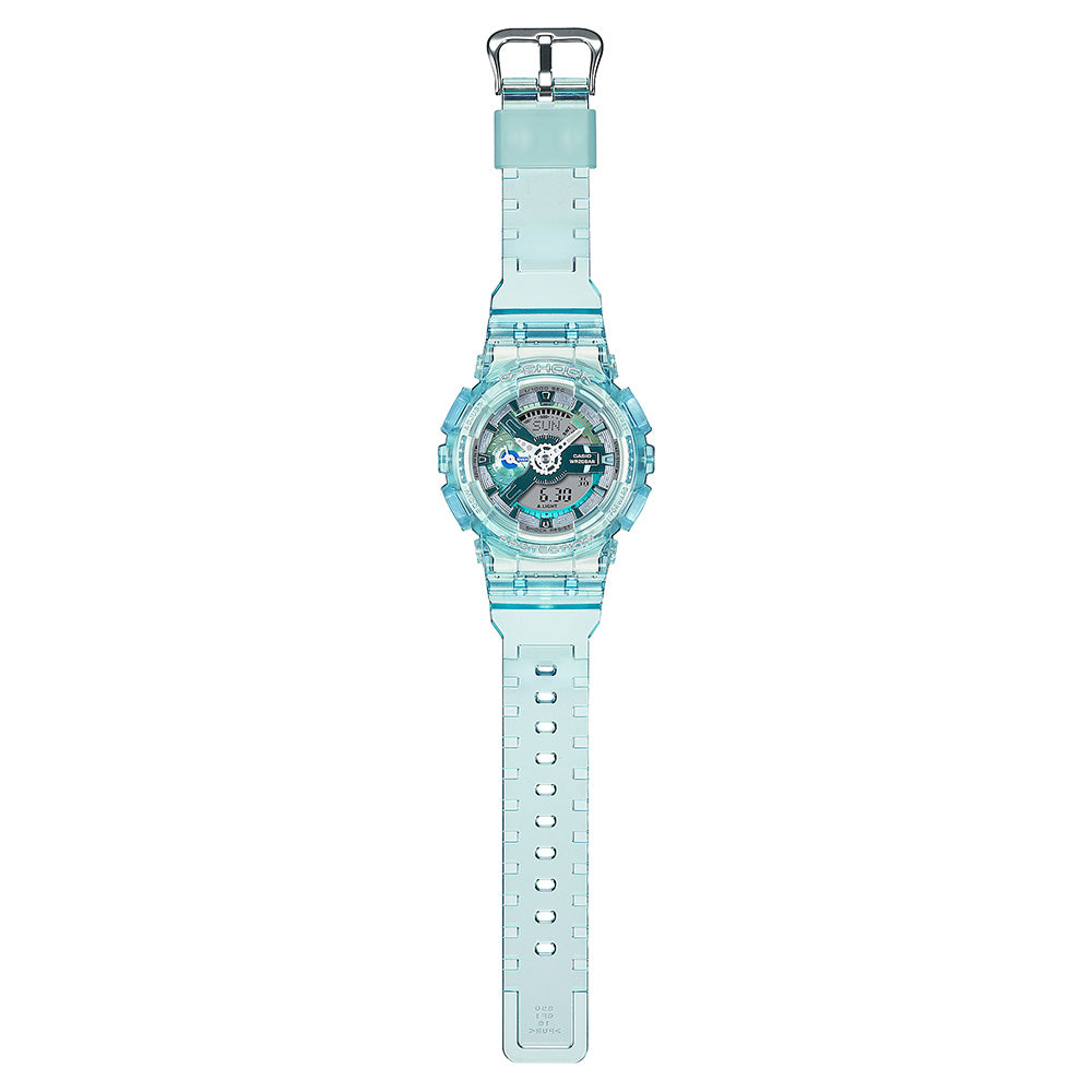 G-Shock GMAS110VW-2A Blue Virtual World Men's Digital-Analog Watch for Tough and Functional Timekeeping