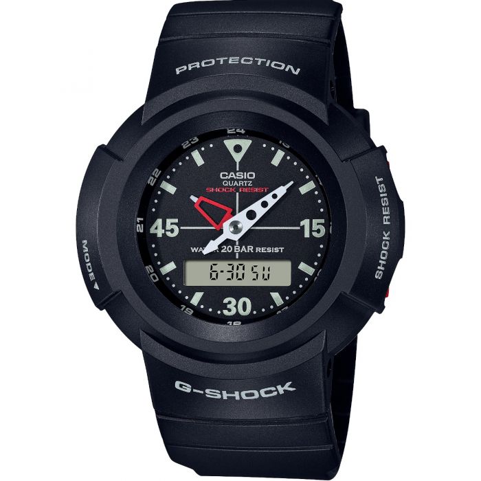 G-Shock AW500-1E Analog-Digital Men's Wristwatch with Unique Features