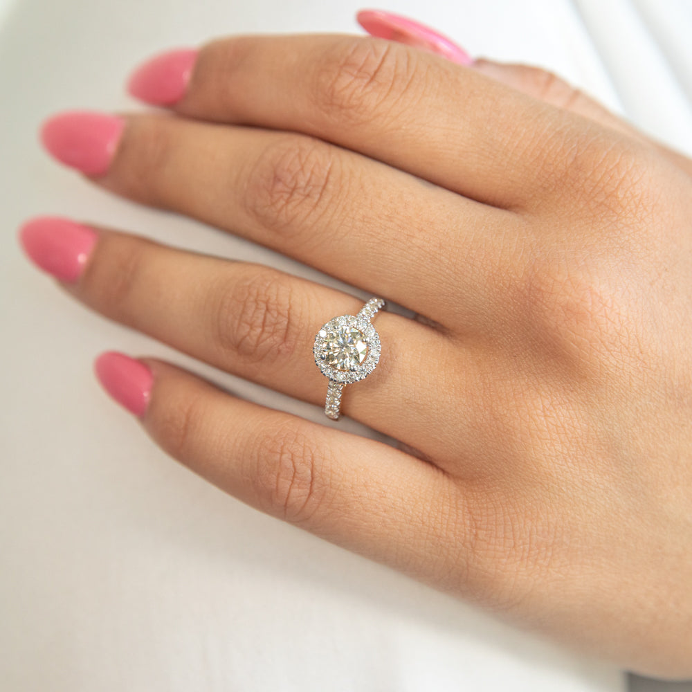 Exquisite 18ct Yellow Gold Ring with 1.50 Carat Diamond and 1 Carat Australian Diamond