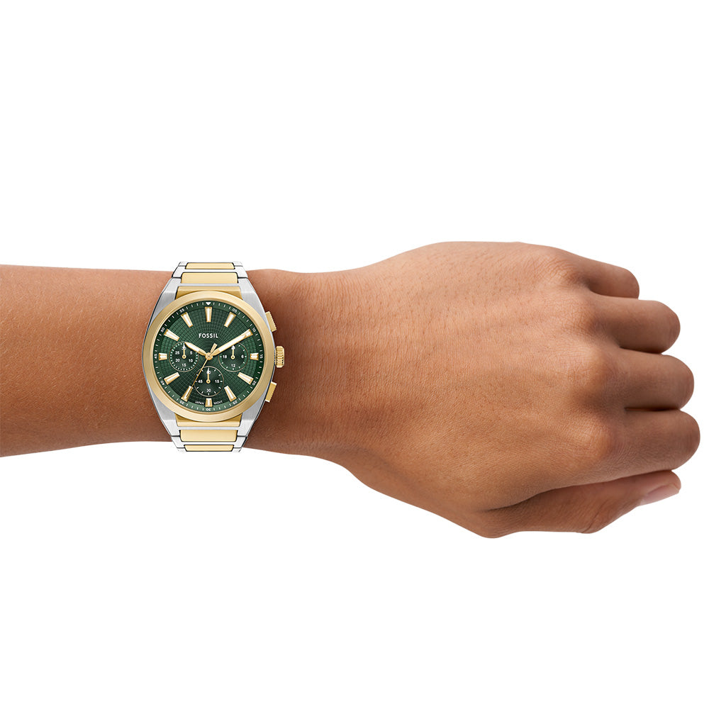 Fossil Everett FS6106 Men's Stainless Steel Chronograph Watch
