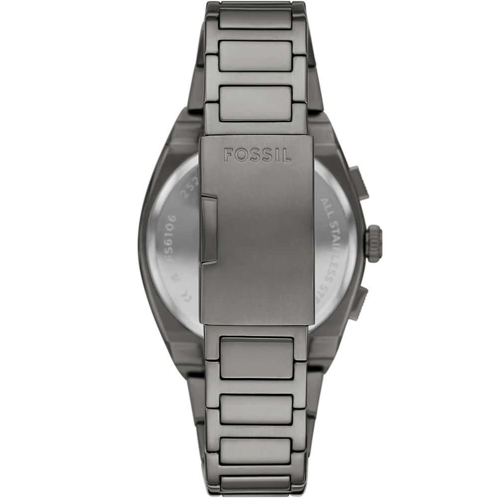 Fossil Everett FS6107 Gunmetal Chronograph Watch with 44mm Case