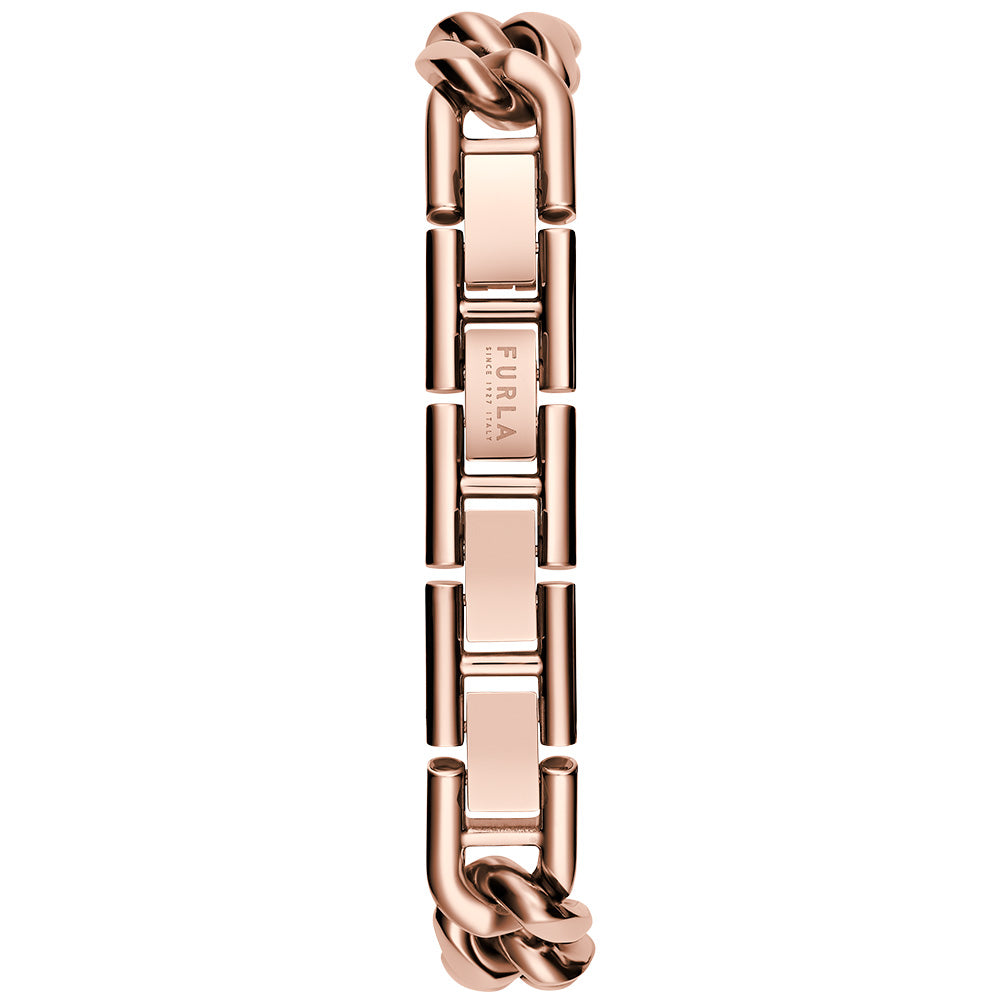 Furla Rose Gold Tone Stainless Steel Chain Round Ladies Watch WW00019013L3